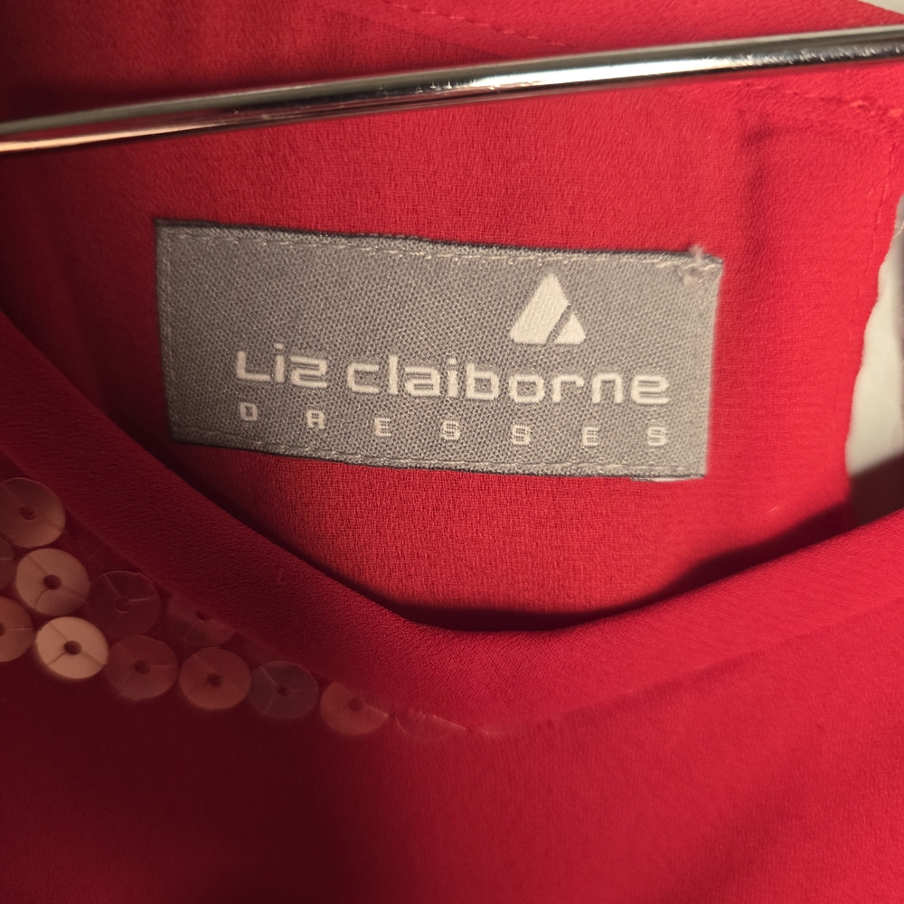 Liz Claiborne Red Sequin Mini Dress - Picture 8 of 10